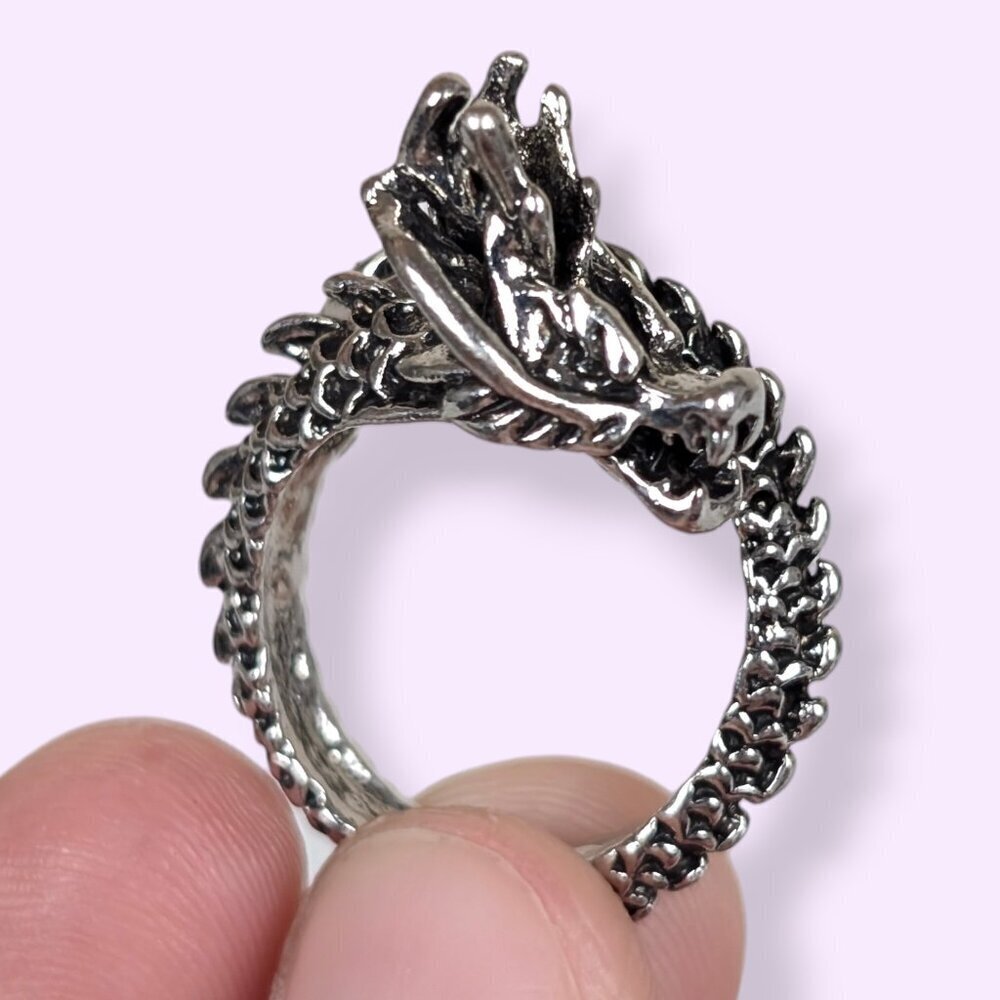 (2/$20) Metal Dragon Overlap Ring